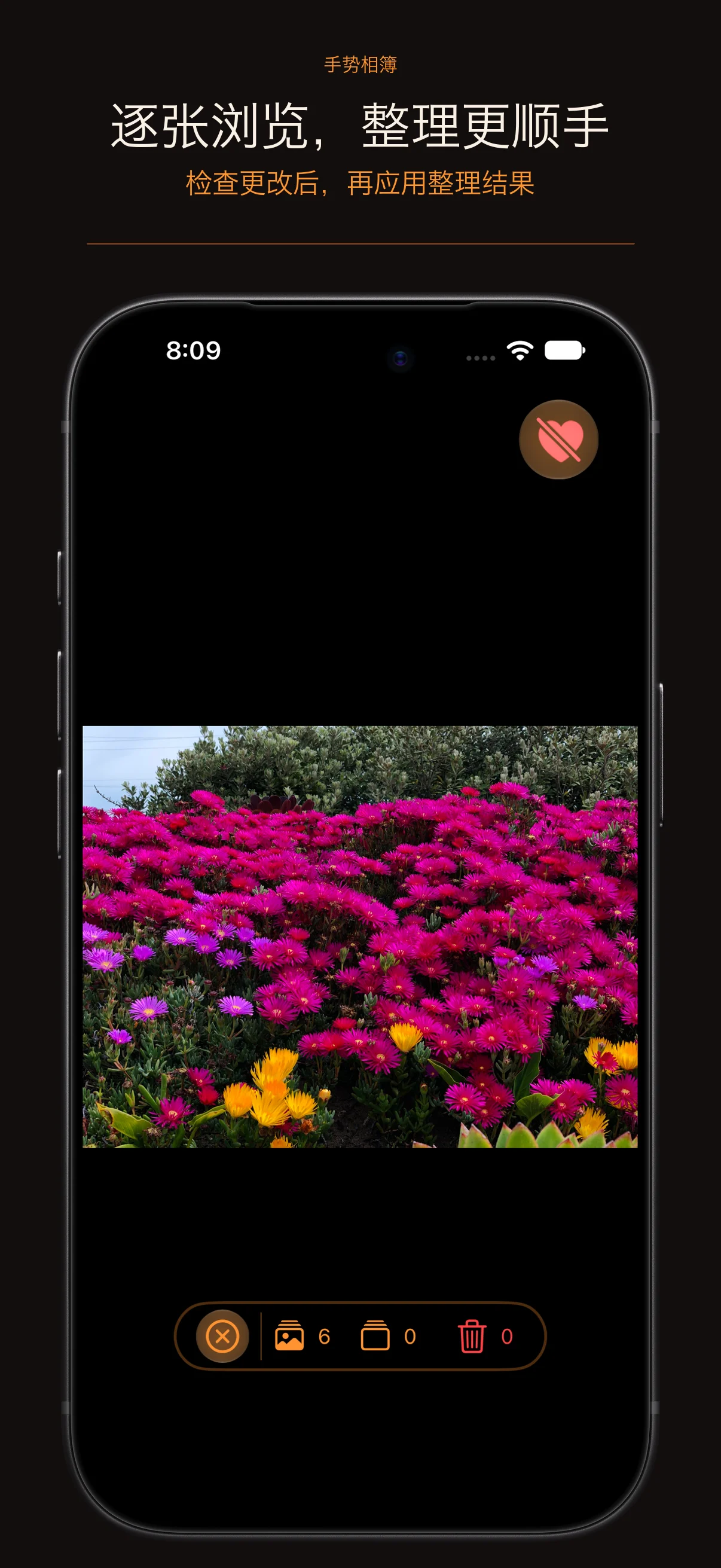 在 Gesture Albums iPhone 版中编辑照片
