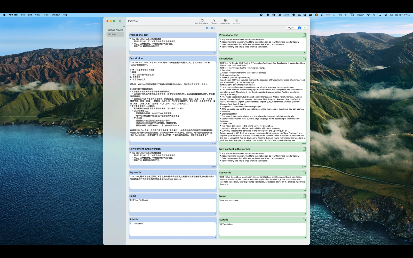Working with localization units in Xliff Tool